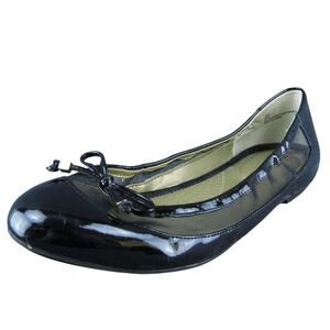 Me too Kesi Women Ballet Shoes Black Synthetic Slip On Size 9 Medium